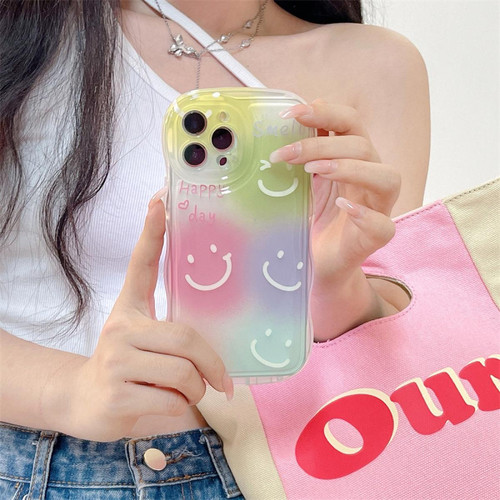 GUPBOO - Étui pour iPhone11ProMax Petit étui de téléphone de style coréen Smiley de couleur fraîche anti-chute doux GUPBOO  - Accessoires et consommables