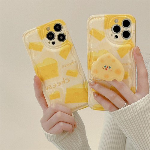 GUPBOO - Étui pour iPhone12 Support de boîtier de téléphone portable de style coréen au fromage jaune plein écran GUPBOO  - Accessoire Smartphone