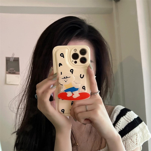 GUPBOO - Étui pour iPhone12 Support de chien de planche à roulettes étui de téléphone portable de style japonais et coréen femmes en silicone GUPBOO  - Coque, étui smartphone
