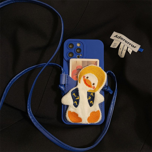 GUPBOO - Étui pour iPhone12 Étui à cartes en forme de canard avec croix oblique et col tordu étui pour téléphone souple GUPBOO  - Accessoires et consommables