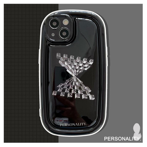 GUPBOO - Étui pour iPhone12Pro Chaîne de perles de coquille de téléphone de personnalité de damier créatif noir foncé GUPBOO  - Coque, étui smartphone