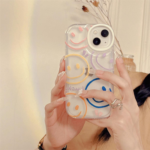 GUPBOO - Étui pour iPhone12Pro Coque de téléphone portable simple smiley couleur transparente et douce GUPBOO  - Accessoires et consommables