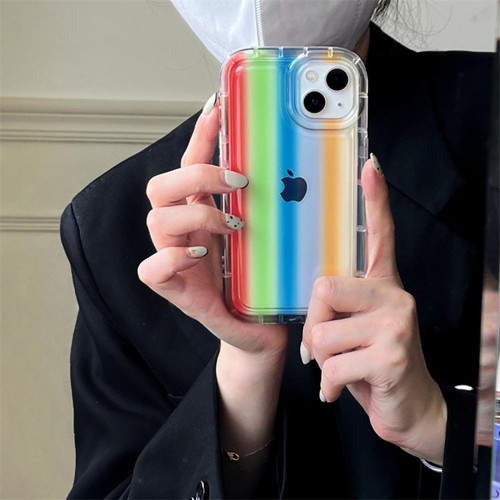 GUPBOO - Étui pour iPhone12Pro Plein écran couleur rayures simple étui de téléphone portable silicone femme GUPBOO  - Accessoire Smartphone