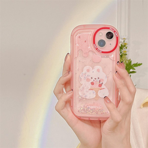 GUPBOO - Étui pour iPhone12Pro Quicksand Cone Rabbit Girl Coque de téléphone en silicone GUPBOO  - Coque, étui smartphone