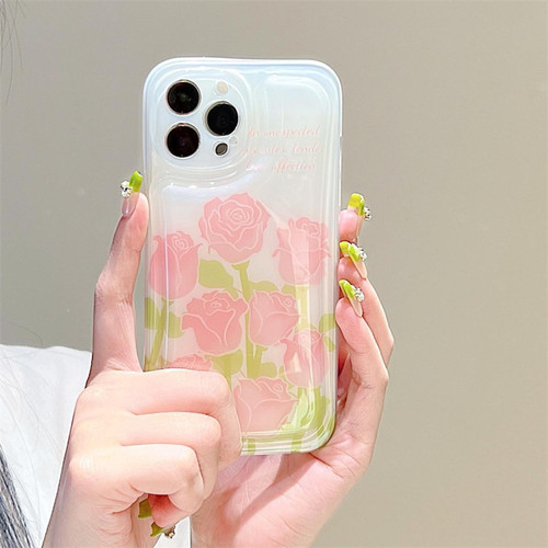 GUPBOO - Étui pour iPhone12ProMax Chaîne d'étuis de téléphone japonais et coréen Premium Smudged Rose GUPBOO  - XGF