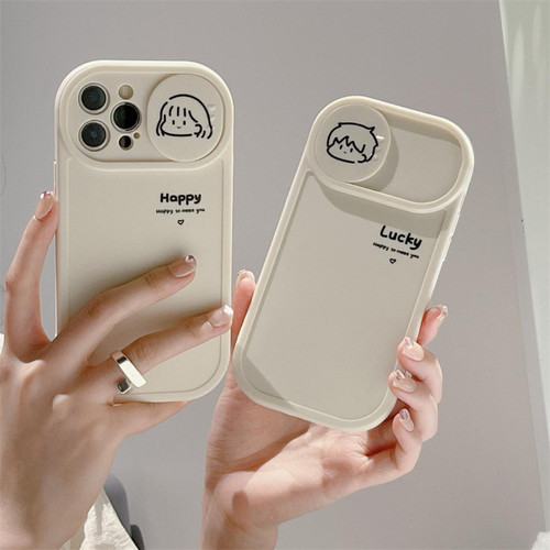 GUPBOO - Étui pour iPhone12ProMax Coque en silicone pour téléphone portable simple avatar garçon et fille GUPBOO  - Accessoire Smartphone