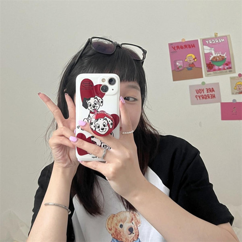 GUPBOO - Étui pour iPhone13 Support de coque de téléphone japonais et coréen Love Dalmatians GUPBOO  - Accessoire Smartphone