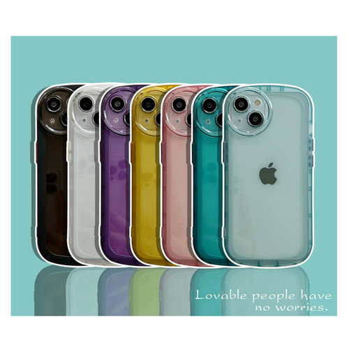 GUPBOO - Étui pour iPhoneXR Étui transparent simple étui de téléphone portable de couleur unie silicone anti-chute GUPBOO  - XGF