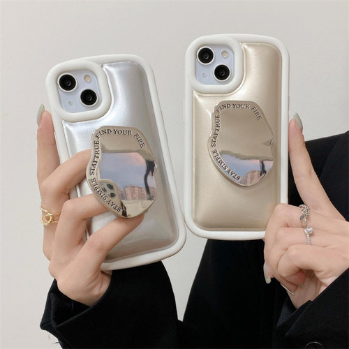 GUPBOO - Étui pour iPhoneXsMax Miroir anglais créatif simple étui de téléphone portable support de niche femelle GUPBOO  - Accessoire Smartphone