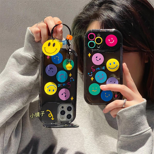 GUPBOO - Étui pour iPhoneXsMax Miroir de support de boîtier de téléphone simple Smiley coloré GUPBOO  - Coque, étui smartphone