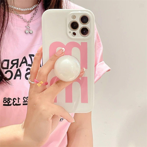 GUPBOO - Étui pour iPhoneXsMax support de perles alphabet pour femmes étui de téléphone portable de style coréen GUPBOO  - Accessoire Smartphone