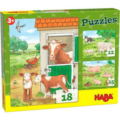 Haba - Puzzles enfant Haba Animaux de la ferme Haba  - Puzzles Haba