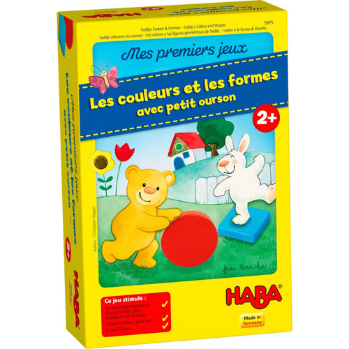 Animaux Haba Mes premiers jeux - Les couleurs et les formes avec petit ourson - Haba