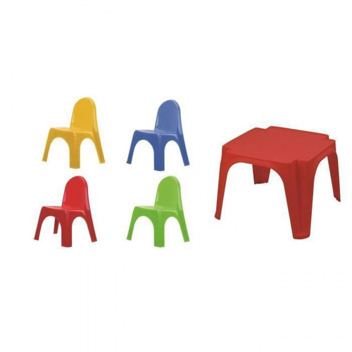Ensembles tables et chaises Habitat Et Jardin Set enfant Table + 4 Chaises  Karen  - Multicouleur