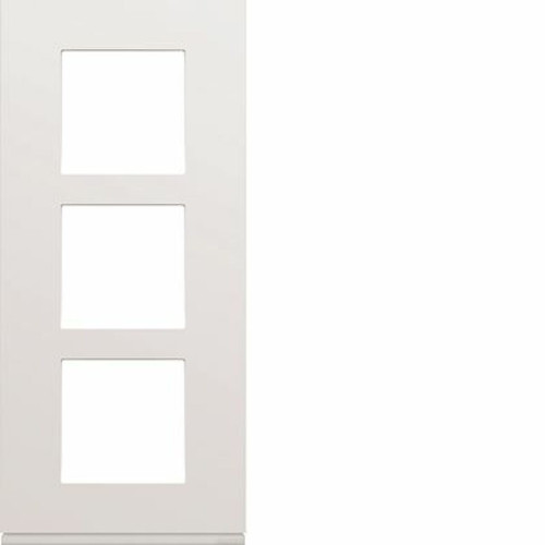 Interrupteurs et prises en saillie Hager plaque - 3 postes - verticale - 57 mm - pure - hager gallery wxp0023