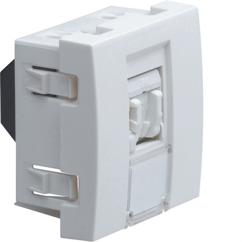 Hager - prise rj45 cat6 stp 8 pts blindés 2m grade3 hager systo blanche Hager  - Hager systo