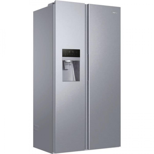 Haier HAIER HSOGPIF9183 - Réfrigérateur américain 515L (337+178L) - Froid ventilé - L90x H177,5cm - Silver