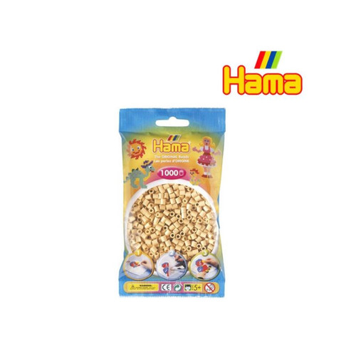 Hama - 1000 Perles en sachet - Beige Hama  - Bonnes affaires Décoration