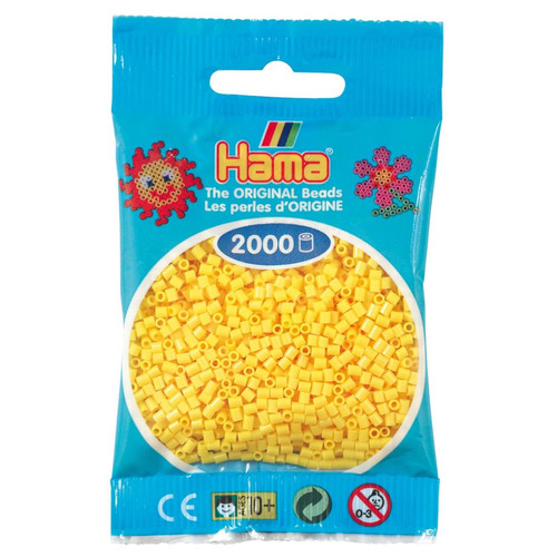 Hama - 2 000 perles mini (petites perles Ø2,5 mm) jaune - Hama Hama  - Jeux artistiques Hama