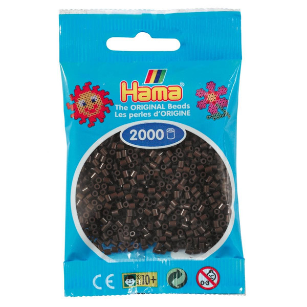 Perles Hama 2 000 perles mini (petites perles Ø2,5 mm) marron - Hama