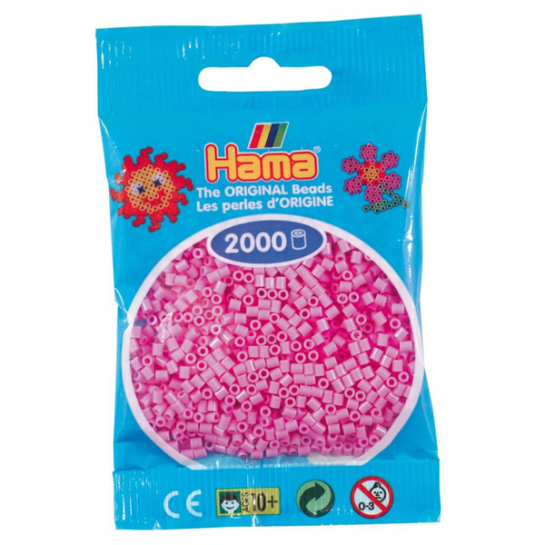Perles Hama 2 000 perles mini (petites perles Ø2,5 mm) rose pastel - Hama