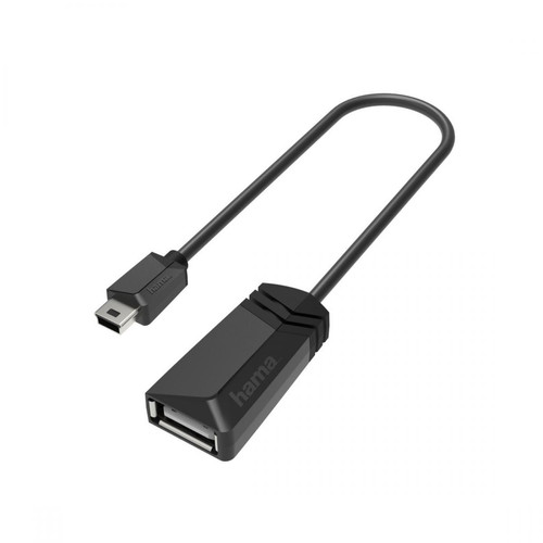 Hama - Adaptateur USB-OTG, fiche mini-USB - port USB, USB 2.0, 480 Gbit/s - Cable otg