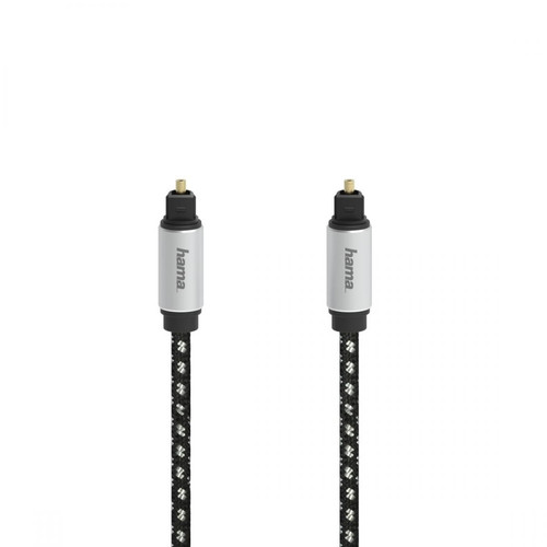 Hama - Câble audio à fibres optiques, connecteur ODT (Toslink), métal., 3,0 m Hama  - Hama
