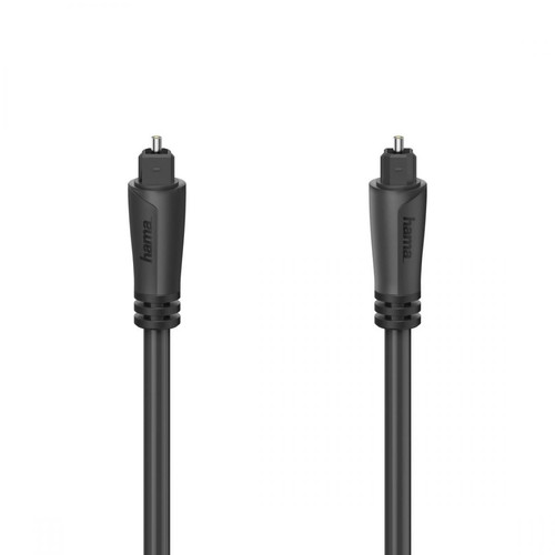 Hama - Câble audio à fibres optiques, fiche mâle ODT (Toslink), 0,75 m Hama  - Câble et Connectique
