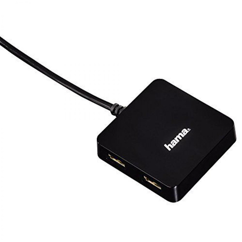 Hama - Hama Hub USB 2.0, 1:4, alimenté par bus, Noir Hama  - Périphériques, réseaux et wifi Hama