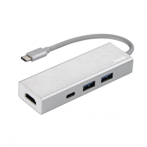 Hama - Hub Type-C USB 3.1 1:3, 2 USB-A, USB-C, HDMI, alimenté par bus Hama  - Périphériques, réseaux et wifi Hama
