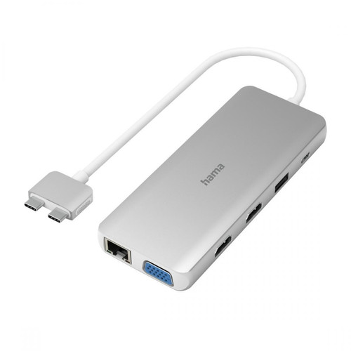 Hama - Hub USB-C, multiport pour Apple MacBook Air & Pro, 12 ports - Hama