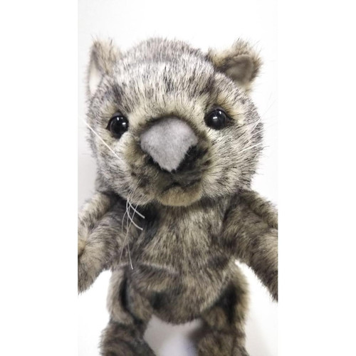 Doudous Hansa Hansa - Peluche Wombat marionnette 23cmH