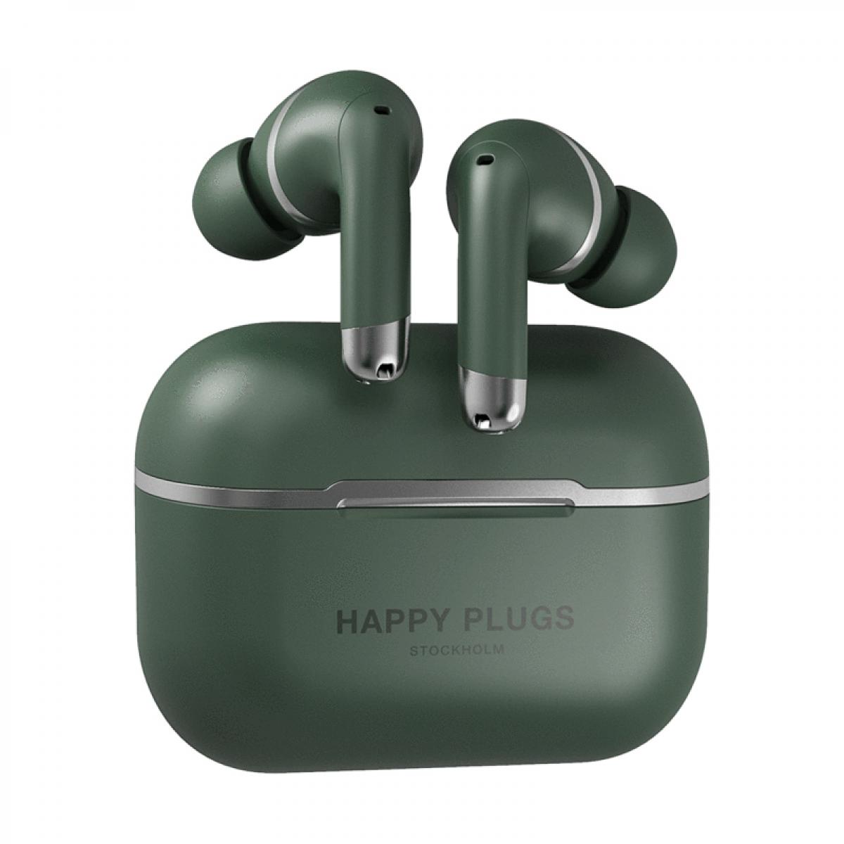 Ecouteurs intra-auriculaires Happy Plugs Happy plugs in ear air1 anc green