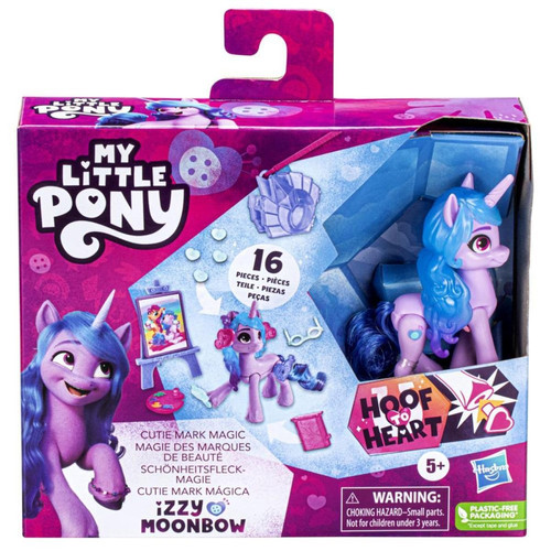 Hasbro - Figurine de petite licorne Izzy Moonbow La magie des marques de beauté My little pony Hasbro  - Hasbro