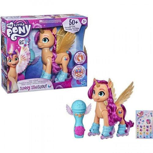 Hasbro - MY LITTLE PONY - A New Generation - Sunny Starscout en rollers - jouet 22 - 5 cm télécommande - 50 réactions - lumières et musique Hasbro  - Hasbro
