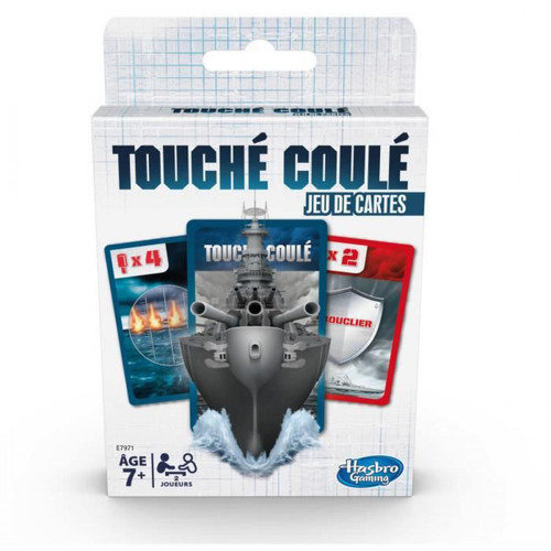 Hasbro - Jeu de société Touché-Coulé en jeu de cartes Version française - Hasbro Jeux & Jouets