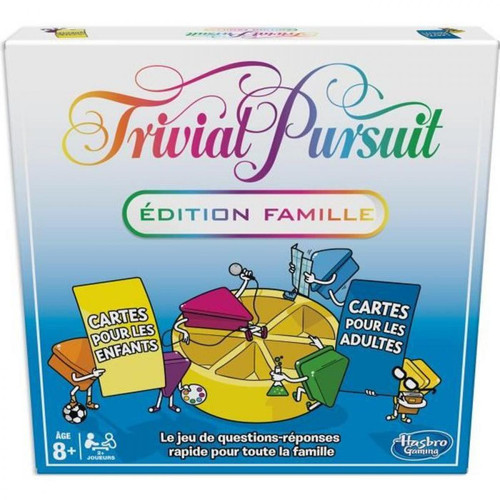 Jeux de stratégie Hasbro TRIVIAL PURSUIT - Famille - Jeu de societe de reflexion - Jeu de plateau - Version francaise