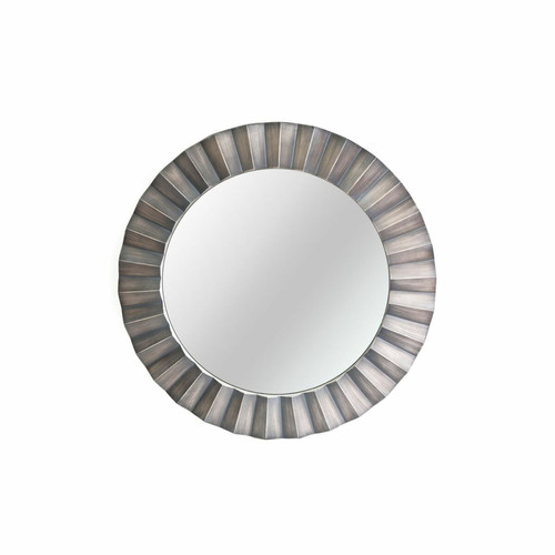 Heart Of The Home - Miroir rond en métal design Flora - Diam. 80 cm - Gris/Taupe Heart Of The Home  - miroir cuivre Miroirs