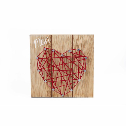 Heart Of The Home - Tableau motif cœur - 10 x 10 cm - Rouge Heart Of The Home  - Heart Of The Home