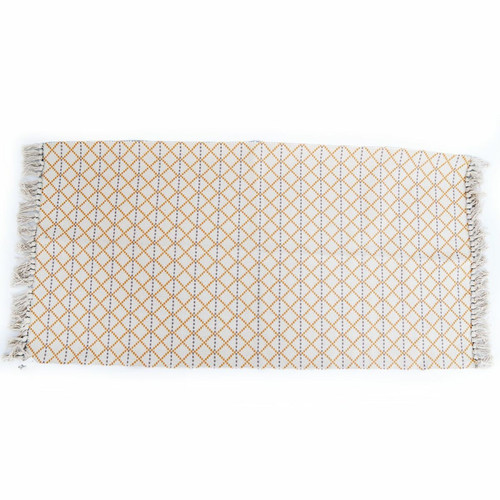 Heart Of The Home - Tapis ethnique à frange Raasa - L. 140 x l. 70 cm - Beige Heart Of The Home  - Heart Of The Home