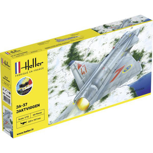 Heller - Starter Kit Ja-37 Jaktviggen - 1:72e - Heller Heller  - Jeux & Jouets