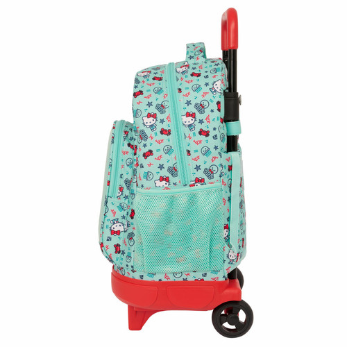 Hello Kitty Cartable à roulettes Hello Kitty Sea lovers Turquoise 33 X 45 X 22 cm