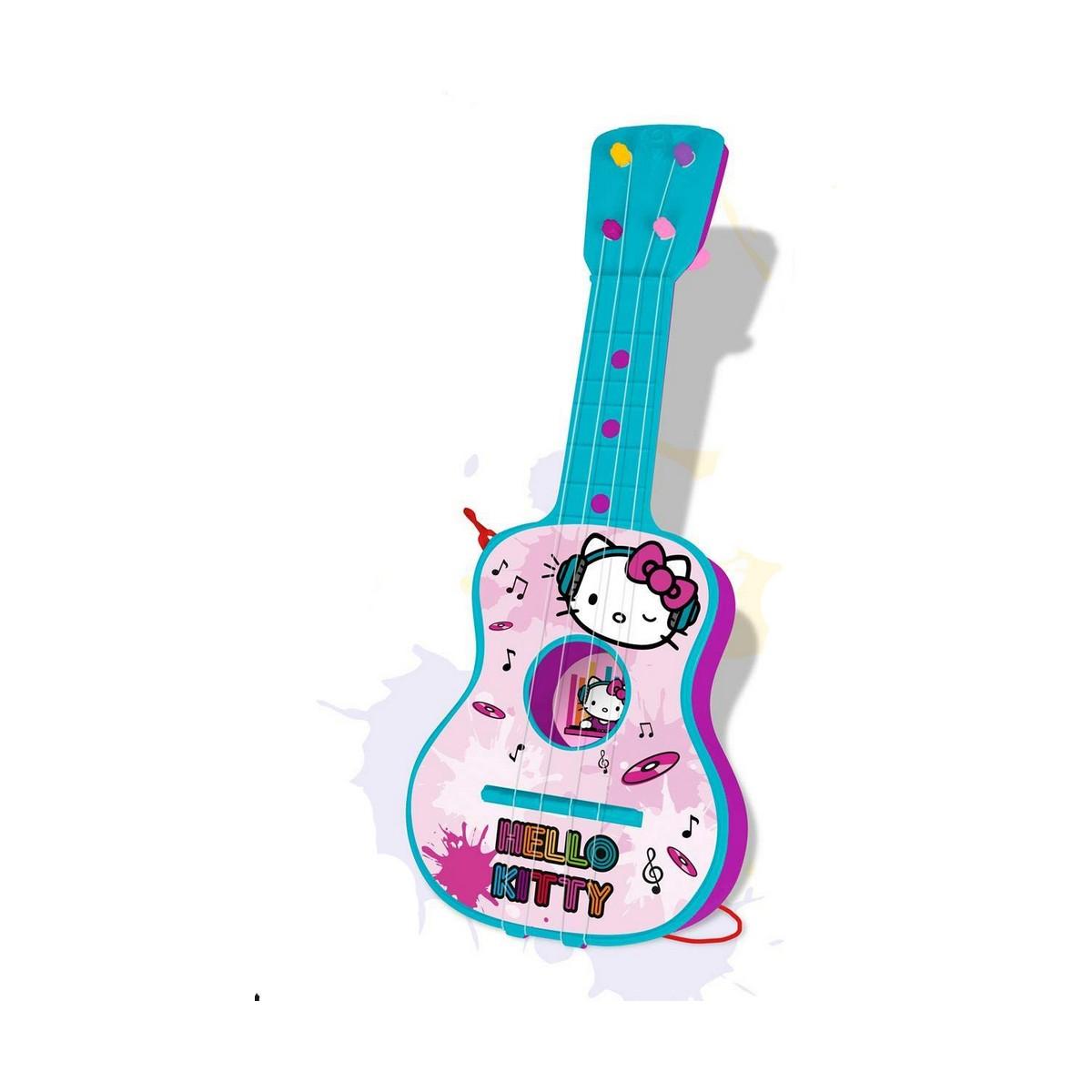 Hello Kitty - Guitare pour Enfant Hello Kitty Bleu Rose 4 Cordes -  Instruments de musique - Rue du Commerce