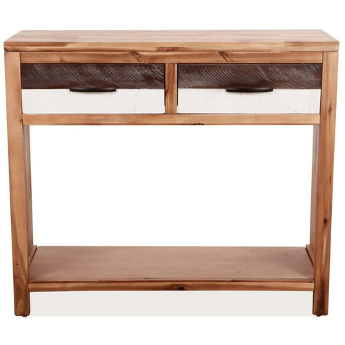Helloshop26 Buffet bahut armoire console meuble de rangement bois d'acacia massif 86 cm 4402291