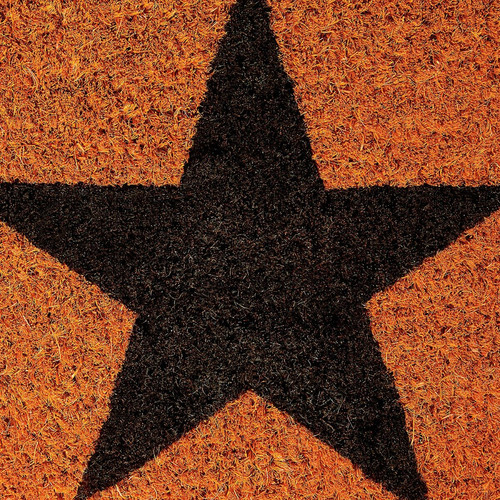 Helloshop26 Paillasson tapis de sol porte d’entrée essuie-pieds étoiles fibres de coco orange 13_0001827_2