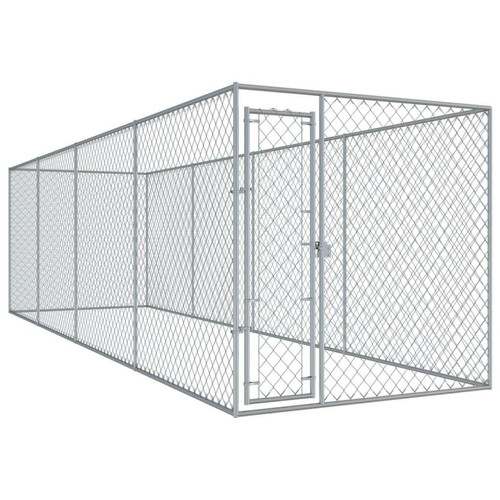 Helloshop26 - Chenil extérieur cage enclos parc animaux chien d'extérieur pour chiens 760 x 192 x 185 cm 02_0000360 Helloshop26 - Chiens