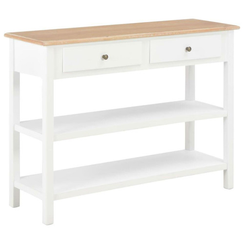 Helloshop26 - Buffet bahut armoire console meuble de rangement blanc 110 cm mdf 4402251 Helloshop26  - Meuble rangement jouet Maison