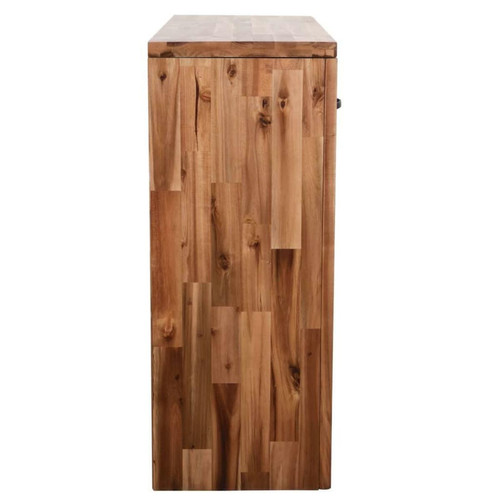 Consoles Buffet bahut armoire console meuble de rangement bois d'acacia massif 86 cm 4402291