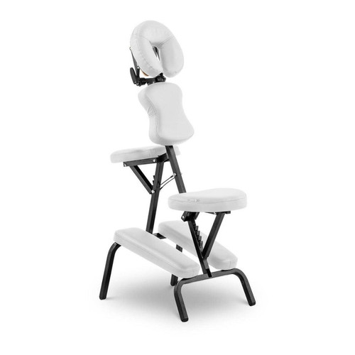 Helloshop26 - Chaise de massage pliante couleur acier blanc 14_0000885 Helloshop26  - Soin du corps