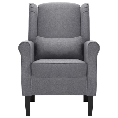 Fauteuils Fauteuil chaise siège lounge design club sofa salon gris foncé tissu 1102204/3